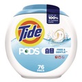 Laundry Detergents | Tide 80737337 PODS 63 oz. Tub HE Compatible Laundry Detergent - Free and Gentle (4/Carton) image number 1