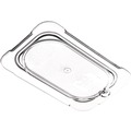 Food Storage Containers & Lids | Carlisle 10336U07 4.31 in. x 6.88 in. x 0.44 in. StorPlus Polycarbonate Flat Universal Plastic Lid - Clear image number 3