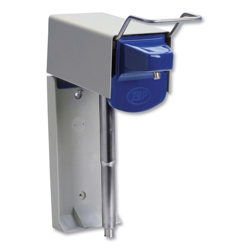 Soap Dispensers | Zep Professional 600101 5 in. x 4 in. x 14 in. 1 gal. Heavy Duty Hand Care Wall Mount System - Silver/Blue image number 0
