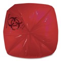 Waste Receptacles | Heritage A8046PR Healthcare Biohazard Printed Low-Density Can Liners Biohazard 45 gal 1.3 mil 40 x 46 Red Flat Pack (200/Carton) image number 4