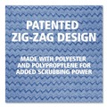 Mop Heads | Rubbermaid Commercial FGQ41100BL00 24 in. Long Split Nylon/Polyester Blend Microfiber Wet Room Pads - Blue (12/Carton) image number 8