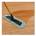 Mop Heads | Rubbermaid Commercial FGQ41800GR00 18 in. Microfiber Dust Pad with Fringe - Green image number 4