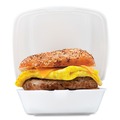Food Containers & Lids | Dart 60HT1 5-7/8 in. x 6 in. x 3 in. Hinged Lid Foam Containers - White (500/Carton) image number 5