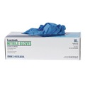 Food Service Disposable & Single Use Gloves | Boardwalk 395XLBXA 5 mil Disposable Powder-Free Nitrile Gloves - X-Large, Blue (100/Box) image number 8
