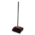 Dust Pans | Nexstep Commercial Products 96208 30 in. Handle 13 in. x 35 in. Maxi-Plus Plastic Lobby Dust Pan with Rear Wheels - Black (6/Carton) image number 1