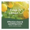 Cleaning Cloths & Wipes | Clorox 31404 8 in. x 7 in. 1-Ply Easy Pull Pack Disinfecting Wipes - Lemon Scent White (6 Boxes/Carton) image number 5