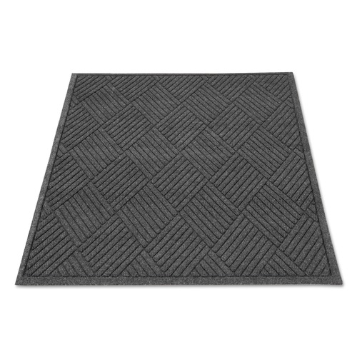 Floor Mats | Guardian EGDFB030404 EcoGuard 36 in. x 48 in. Diamond Floor Mat - Rectangular Charcoal image number 0