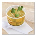 Food Containers & Lids | Chinet 70412 12 oz. Streetside Squat Paper Food Container with Plastic Lid (250/Carton) image number 3