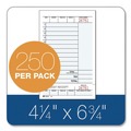 Perforated Roll & Hand Towels | Adams 947SWC 4.25 x 6.75 Two-Part Carbonless Guest Check Unit Sets (250/Pack) image number 3