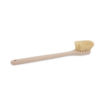 BRUSHES | Boardwalk BWK4220 20 in. Tampico Fill Long Handle Utility Brush - Tan