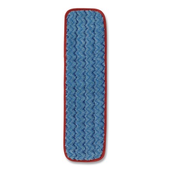 Rubbermaid Commercial FGQ41000RD00 18-1/2 in. x 5 1/2 in. x 1/2 in. Microfiber Wet Mopping Pad - Red