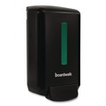 Soap Dispensers | Boardwalk S5636 5.8 in. x 10.3 in. x 3.9 in. Manual Liquid Soap Dispenser - Black image number 2