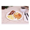 Perforated Roll & Hand Towels | SCT 18163WPF 10 in. Diameter 3-Compartment ChampWare Molded Fiber Plate Tableware - White (500/Carton) image number 3