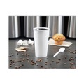 Cups | SOLO 420W-2050 20 oz. Single-Sided Poly Paper Hot Cups - White (15 Packs/Carton) image number 4
