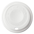 Cup Lids | Dart 12EL 12 oz. Cappuccino Dome Sipper Lids - White (1000/Carton) image number 2