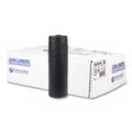 High-Density Trash Bags | Inteplast Group S334016K 33 gal. 16 microns 33 in. x 40 in. High-Density Interleaved Commercial Can Liners - Black (25 Bags/Roll, 10 Rolls/Carton) image number 4