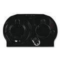Toilet Tissue Dispensers | Boardwalk R3670BKBW 13 in. x 6.75 in. x 8.75 in. Standard Twin Toilet Tissue Dispenser - Black image number 3