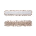 Mop Heads | Boardwalk BWK1348 48 in. x 5 in. Hygrade Cotton Industrial Dust Mop Head - White image number 0