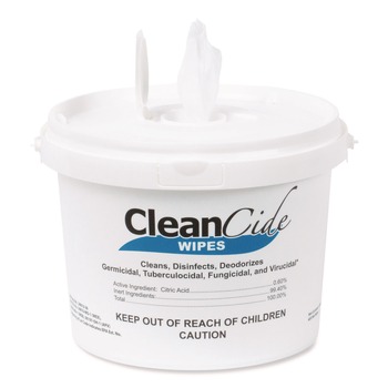  | Wexford Labs 3130B400DEA 1-Ply 8 x 5.5 CleanCide Disinfecting Wipes - Fresh Scent/White