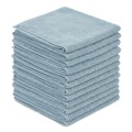 Cleaning Cloths & Wipes | Boardwalk BWK12BLUCLOTH 12 in. x 12 in. Microfiber Cleaning Cloths - Blue (12/Pack) image number 0