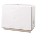 Towel Dispensers | Georgia Pacific Professional 56701 11.63 in. x 6.63 in. x 8.13 in. Space Saver Steel Singlefold Towel Dispenser - White image number 3