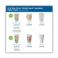 Cups | Dixie 5342COMBO600 PerfecTouch 12 oz. Paper Hot Cups and Lids Combo - Multicolor (50/Pack, 6 Packs/Carton) image number 3