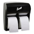 Toilet Tissue Dispensers | Scott 44518 11.25 in. x 6.31 in. x 12.75 in. Pro High Capacity Coreless SRB Tissue Dispenser - Black (1/Carton) image number 0