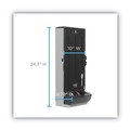 Cutlery Dispensers | Dixie SSSD120 SmartStock 10 in. x 8.75 in. x 24.75 in. Utensil Spoon Dispenser - Translucent Black (1/Carton) image number 5