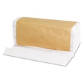 Perforated Roll & Hand Towels | General Supply 8115 1-Ply 10.13 in. x 11 in. C-Fold Towels - White (200/Pack, 12 Packs/Carton) image number 2