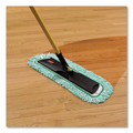 Mop Heads | Rubbermaid Commercial HYGEN FGQ42600GR00 24w x 9d HYGEN Microfiber Fringed Dust Mop Pad - Green image number 4