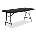Table Covers & Skirts | Iceberg 16621 iGear 30 in. x 72 in. Polyester Fabric Table Top Cap Cover - Black image number 3