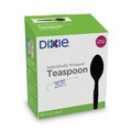 Disposable Spoons | Dixie TM5W540 Grab-N-Go Wrapped Teaspoons - Black (90/Pack) image number 0