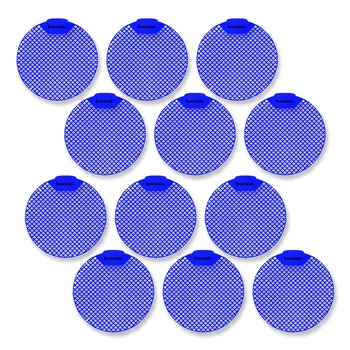 Boardwalk FGVIN-F-012I072M-81 1.8 oz. Urinal Screen - Tutti Frutti Scent, Blue (1-Dozen)