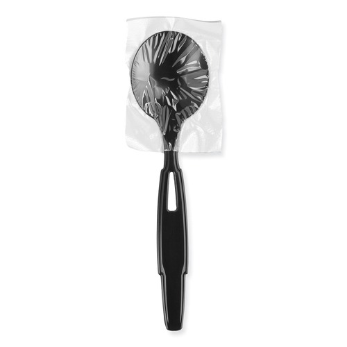 Disposable Spoons | Dixie SSWPS5 SmartStock Wrapped Heavyweight Cutlery Soup Spoos Refill - Black (960/Carton) image number 0