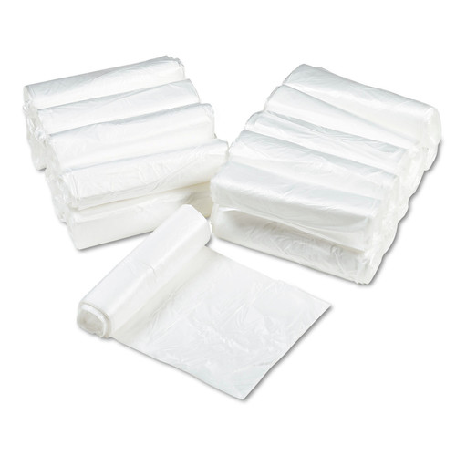 High-Density Trash Bags | Ultra Plus 1507789 33 in. x 40 in. 33-Gallon 11 mic. Can Liners - Natural (500/Carton) image number 0