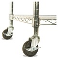 Racks & Shelving | Alera ALESW604818SR 48 in. x 18 in. x 72 in. NSF Certified 4-Shelf Wire Shelving Kit with Casters - Silver image number 5