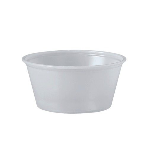 Cups | Dart P325N 3.25 oz. Polystyrene Portion Cups - Translucent (2500/Carton) image number 0