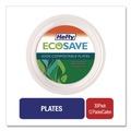 Plates | Hefty RFP D77300 ECOSAVE 6.75 in. Diameter Plate Sugarcane Tableware - White (12/Carton) image number 4