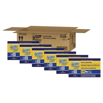 Swiffer 37109 17 7/8 X 10 Refill Cloths - White (16/Box, 6 Boxes/Carton)