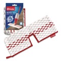 Mop Heads | O-Cedar 173579CT ProMist MAX Microfiber Refill Custom Size for ProMist Mop System - Red/White/Gray (4/Carton) image number 0