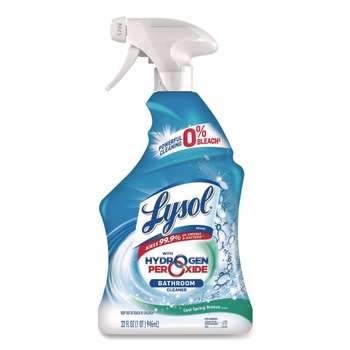 PRODUCTS | LYSOL Brand 19200-99828 Bathroom Cleaner with Hydrogen Peroxide Cool Spring Breeze 32 oz Trigger Spray Bottle