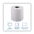 Toilet Tissues | Boardwalk B6150 2-Ply Septic Safe 156.25 ft. Roll Length Toilet Tissue - White (96/Carton) image number 2