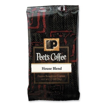  | Peet's Coffee & Tea 504915 House Blend 2.5 oz. Frack Pack Coffee Portion Packs (18/Box)