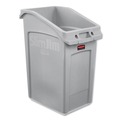 Indoor Waste Receptacles | Rubbermaid Commercial 2026721 Slim Jim 23 Gallon Polyethylene Under-Counter Container - Gray image number 0