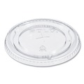 Cup Lids | Dart 626TS PETE Flat Straw-Slot Lids for 16 - 24 oz. Cold Cups (1000/Carton) image number 0