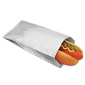 Food & Utility Bags | Bagcraft 300456 3.5 in. x 8.5 in. Foil Single-Serve Bags - Silver (1000/Carton) image number 0
