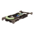 Carts & Trucks | Cosco 12222PBG1E 16.63 in. x 12.75 in. x 49.25 in. 300 lbs. Capacity 2-in-1 Multi-Position Hand Truck and Cart - Black/Blue/Green image number 3