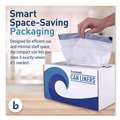 Drawstring & Kitchen Bags | Boardwalk BWK1DK100 13 Gallon 24 in. x 28 in. Drawstring Kitchen Bags - White (50 Bags/Roll, 2 Rolls/Carton) image number 5