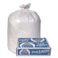 Low-Density Trash Bags | Pitt Plastics MT371XW 30 in. x 36 in. 30 gal. 0.75 mil. Linear Low Density Can Liners - White (200/Carton) image number 1