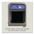 Indoor Waste Receptacles | Rubbermaid Commercial 1961629 33 Gallon Configure 1 Stream Mixed Recycling Waste Receptacle - Gray image number 5